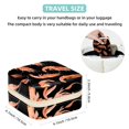 thumbnail image 4 of PhooArto Small Jewellery Box, Shrimp Pattern Sea Food Pattern Portable Travel Mini Jewelry Case for Women Leather Ring Organizer, 4 of 5