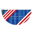 thumbnail image 2 of Chmadoxn Arched Patriotic Fan Flags - Semi-Circle July 4th Outdoor Banner Set, Heavy Duty Tangle-Free Hanging for Porch & Cemetery Decor​​, 2 of 6