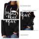thumbnail image 4 of Sudadera con capucha para mujer Suelta Casual Cordón Elástico Jersey Con capucha Manga larga Estampado de moda Sudadera de color liso para mujer Negro L, 4 of 5