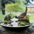 thumbnail image 4 of HEMOTON Mini Pagoda Statue Miniature Pavilion Pagoda Statue Chinese Japanese Zen Garden Pavilion Sculpture For Desk Home Decor, 4 of 8