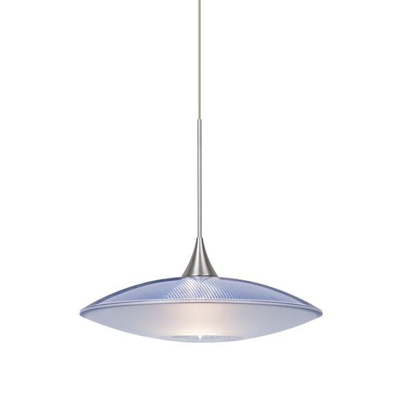 Besa Lighting - Spazio-One Light Cord Pendant with Flat Canopy-8.75 Inches Wide