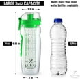 thumbnail image 5 of Zulay Kitchen Portable Water Bottle with Fruit Infuser 34 oz - Energy Green, 5 of 8