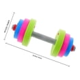 thumbnail image 2 of DEEPCRAFF 1 Set Kids Gym Equipment Dumbbell Shape Adjustable Weight Pretend Play Exercise Home Use, 2 of 8