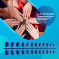 thumbnail image 1 of 24 Pack Macaroon Solid Colorful Press on Nails Artificial DIY Durable French Graceful Colorfast Acrylic Nail for Manicure Salons 36, 1 of 8