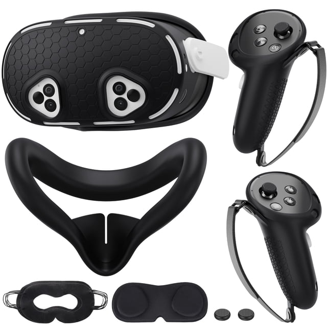 Set de fundas de silicona VR compatibles con Meta/Oculus Quest 3S