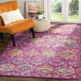 thumbnail image 3 of SAFAVIEH Madison Britton Geometric Floral Area Rug, Fuchsia/Blue, 2'3" x 3'11", 3 of 6