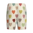thumbnail image 4 of Picia Heart Polka Dot Pajama Shorts for Men, Men's Pajama Bottoms, Sleepwear,Short Pajama Pants-4X-Large, 4 of 9