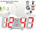 thumbnail image 3 of Reloj digital LED 3D creativo, reloj de pared, reloj de escritorio, reloj despertador electrónico, reloj de pared para sala de estar, bricolaje, 3 of 6