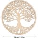 thumbnail image 2 of Decoración de pared del árbol de la vida de madera Arte de la pared del árbol de la vida - Regalo de inauguración de la casa Decoración del hogar Escultura de pared interior y exterior, 2 of 5