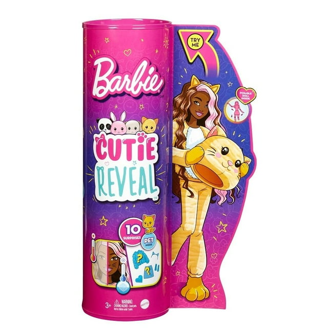 Muñeca Barbie Cutie Reveal Gatito