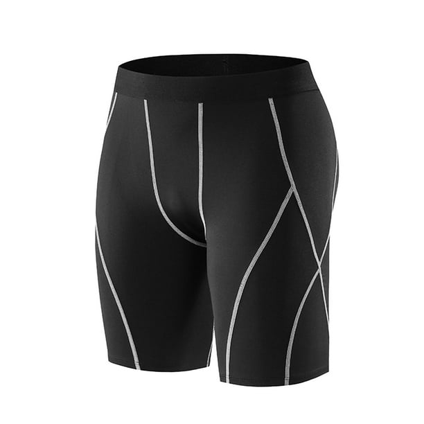 KAKOWELY Mallas de baloncesto para hombre, pantalones ajustados para entrenamiento físico y correr, pantalones cortos deportivos prácticos para exteriores (talla L)