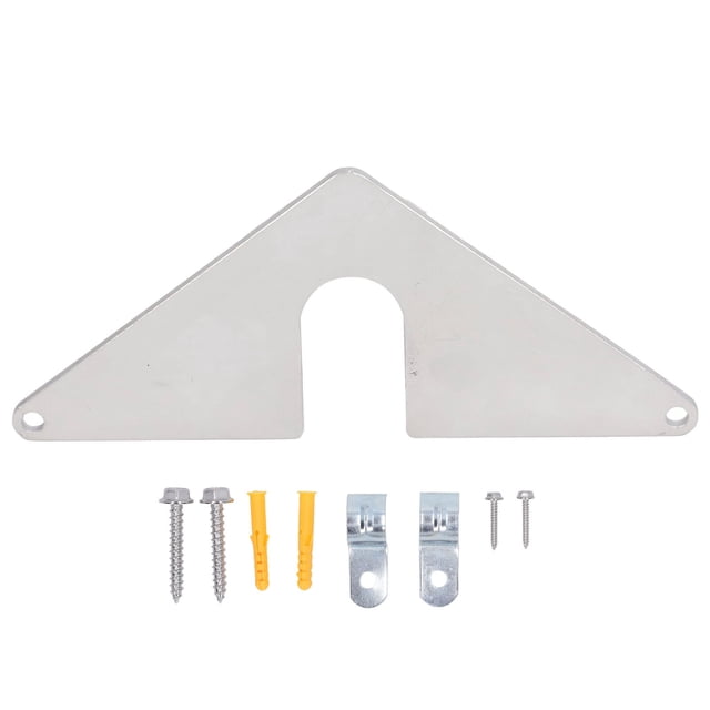 Placa de montaje de babero de manguera, espiga de aluminio de acero inoxidable, placa de montaje segura para jardín doméstico