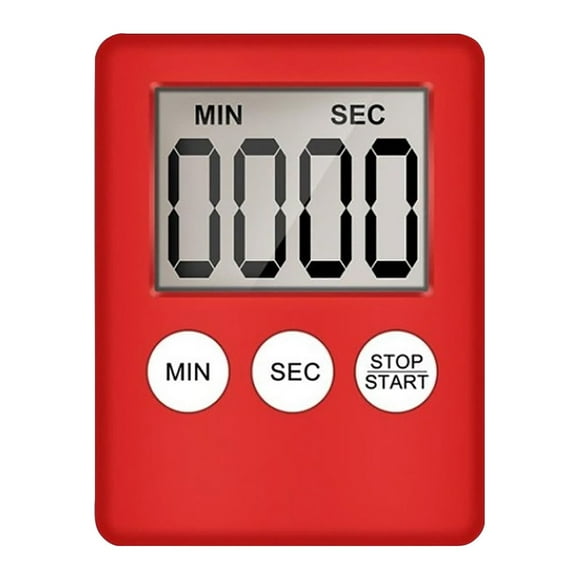 Binwennn Large Digital LCD Kitchen Cooking Timer Count-Down Up Clock Alarm Cooking Timer Timer for Classroom Coffee Cover Potty Timer Digital Timers for Cooking 5 Minute Timer Oil Temperature Gauge