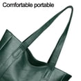 thumbnail image 4 of Monederos para mujer Monederos y bolsos Bolso grande de hombro para mujerVerde oscuro, 4 of 5