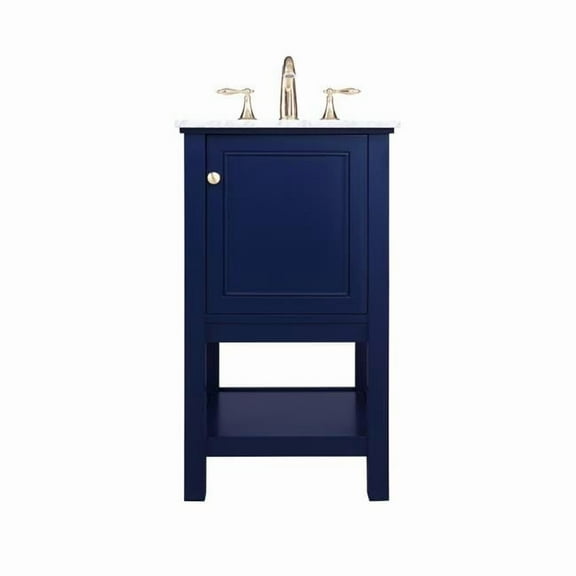 Elegant Decor  19 in. Single Bathroom Vanity, Blue