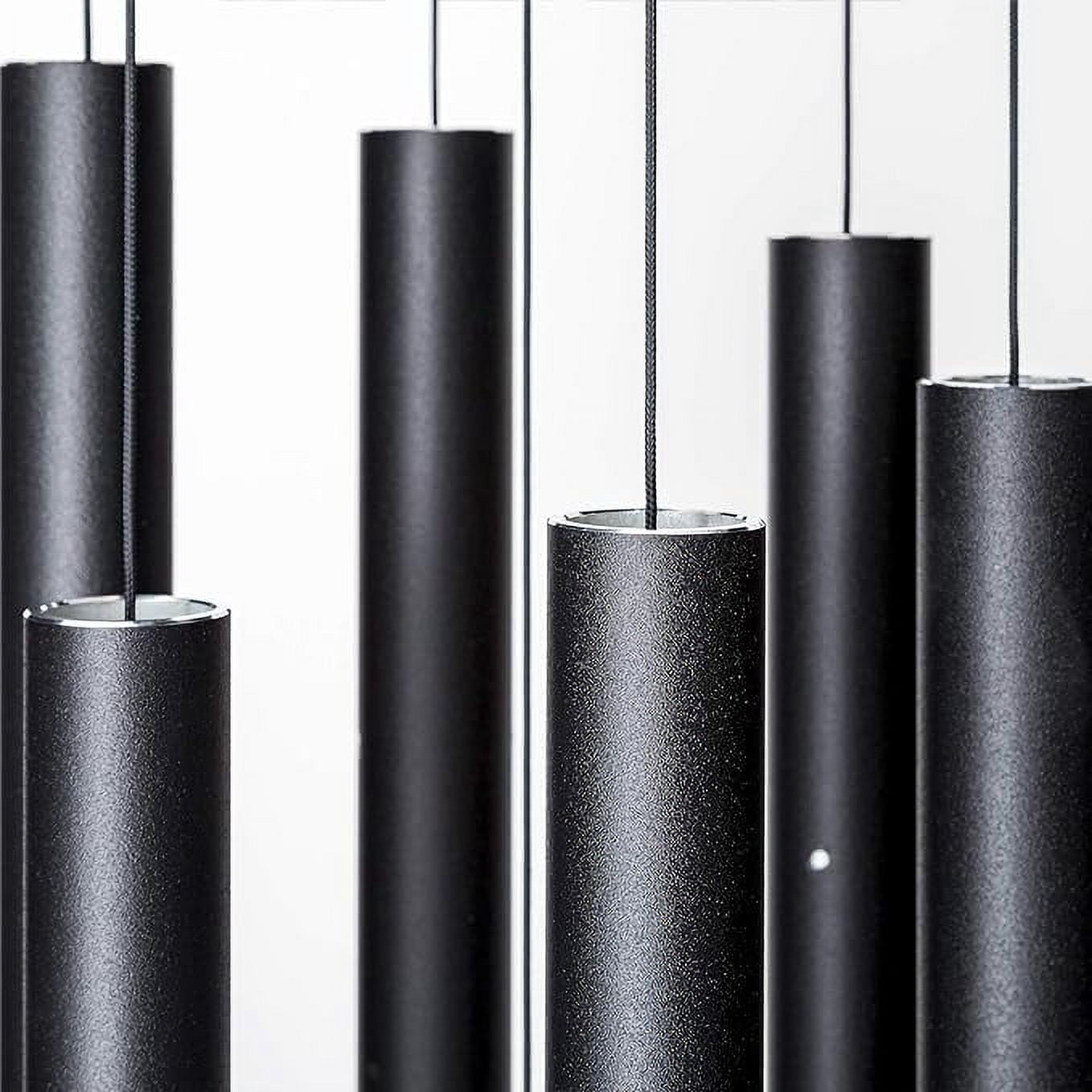 44" Premium Aluminum Black Wind Chimes - Perfect for Outdoor Zen Atmosphere, Garden, Patio, and Backyard Decoration with Wind Catcher, Ideal Gift