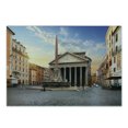 thumbnail image 1 of Obelisk Cutting Board, Traveling Italy Landmarks Picture of Pantheon and Fountain in Rome at Early Morning, Decorative Tempered Glass Cutting and Serving Board, in 3 Sizes, by Ambesonne, 1 of 2