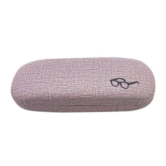 Sonducket Hot Men Women Kids Leather Eye Glasses Hard Shell Protector Reading Eyewear Case Gafas de sol Box Case Cadenas y cordones para anteojos Violeta Sonducket YJ1189-01