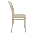 thumbnail image 4 of Compamia ISP257-DVR Chaise d'Extérieur en Résine Marcel de 17,3 Po, Taupe, 4 of 5