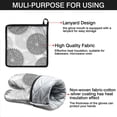 thumbnail image 7 of Oven Mitts and Pot Holders Sets 2Pcs, 100% Cotton Heat Resistant, Floral Burst Style Extra Long Oven Gloves Potholder for Kitchen Cooking Baking Decoration, 7 of 7