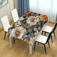 thumbnail image 4 of Yayeee Tablecloths 60" x 60" Rectangle Wrinkle Resistant Party Table Cover, Gray Floral Pattern, 4 of 8
