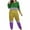 A1|Yellow, variant on Women Plus Size Carnival Pajamas Set Sparkly Sequined Outfits Crew Neck Long Sleeve Shirts with Long Pants Mardi Gras Parnival Loungewear Sleepwear Casual Trendy Pjs Green XXXXXL