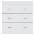 thumbnail image 1 of TUHOME Commode Classique en Bois d'Ingénierie à Trois Tiroirs en Blanc, 1 of 7
