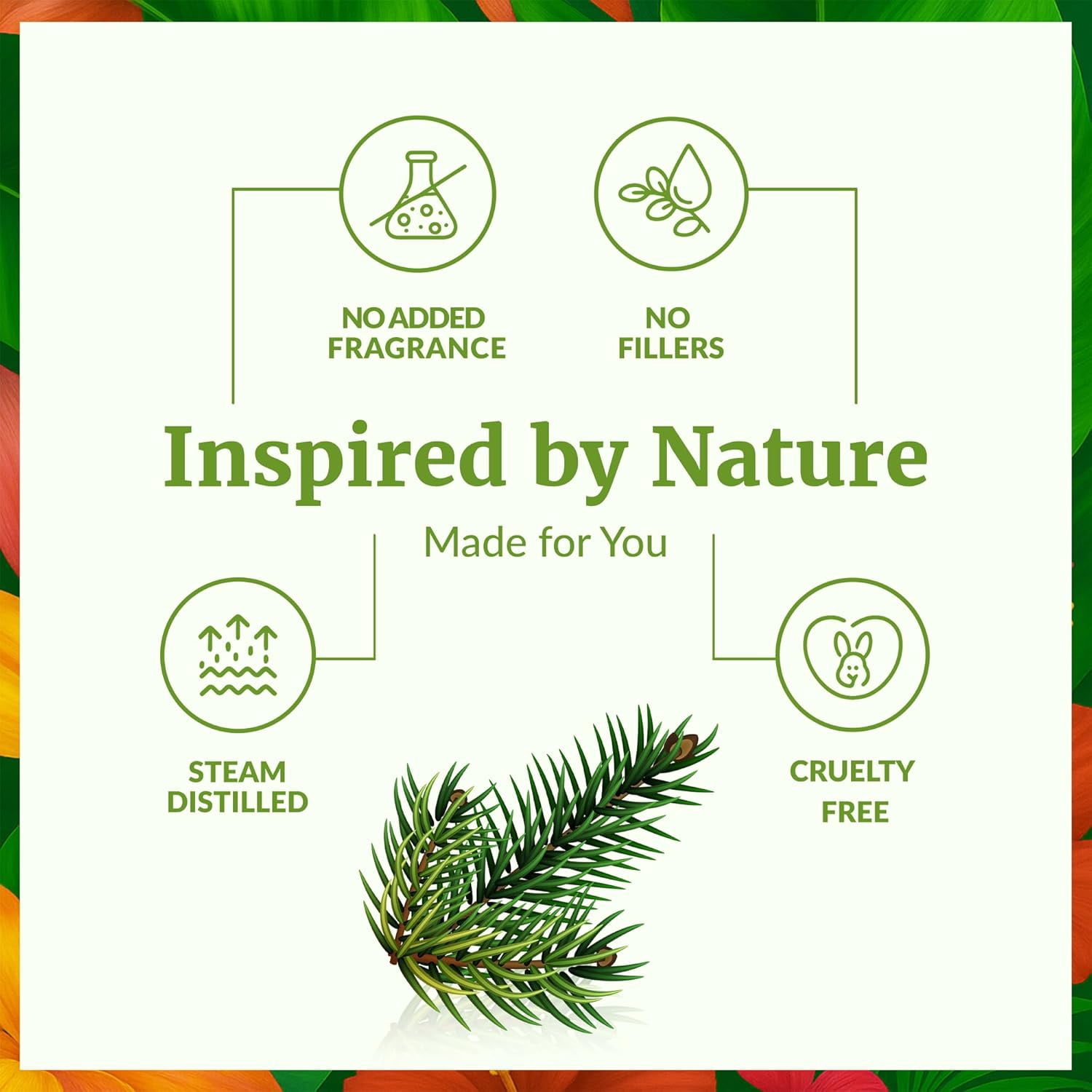 SVA Fir Balsam Essential Oil Organic – 4 Fl Oz – 100% Natural Organic Fir Oil - for Diffuser, Hair Care, Face, Skin Care, Aromatherapy, Scalp and Body Massage, Soap and Candle Making – with Dropper