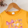 thumbnail image 5 of Cethrio Girls Summer Outfit Sets, Casual Short Sleeve Printed 2 Piece T-Shirts and Pants Set Orange Size 4-5 T, 5 of 5