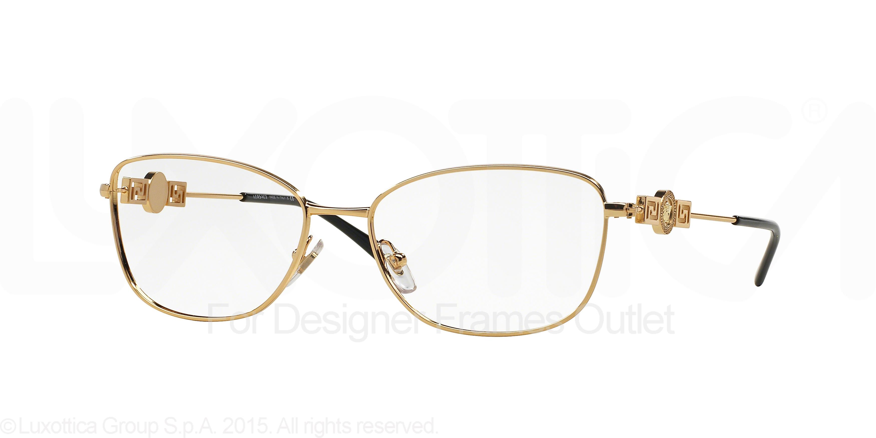 VERSACE Eyeglasses VE 1231 1002 Gold 54MM