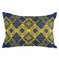 Yellow Blue Rectangle Decorative Throw Pillow Cover,Pillow Case Soft
