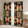 thumbnail image 2 of Homewish Hippie Aztec Blackout Curtains Set of 2 (52x84 Each) For Boys Girls,Bohemian Hippie Window Curtains,Exotic Style Curtains and Drapes,Super Cozy Room Decor, 2 of 6
