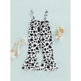 thumbnail image 5 of Bagilaanoe Toddler Baby Girl Sleeveless Halter Romper Backless Flare Pants Jumpsuit Summer Clothes, 5 of 8