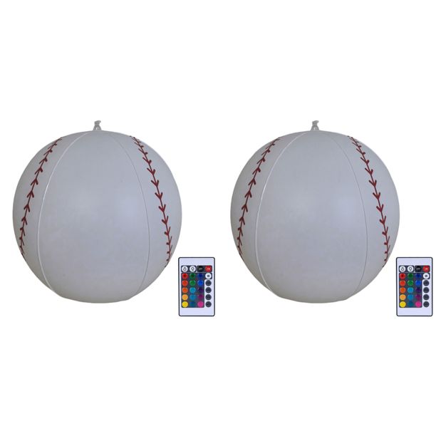 Globo Inflable Iluminado Con LED 16 Colores Control Remoto (béisbol)