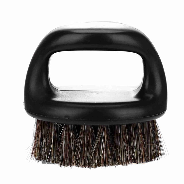 Brocha de afeitar de piel de jabalí para hombres, brocha para recortar barba y bigote, herramienta de afeitado de salón n.° 02