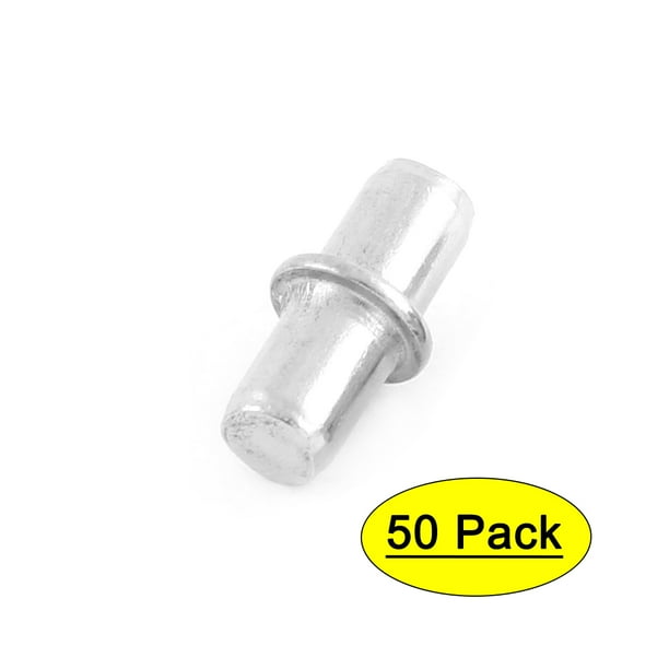 Uxcell 5mm x 15mm Furniture Metal Glass Shelf Support Pins 100pcs