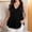 Black, variant on BUIGTTKLOP Plus Size Tank Tops for Women Plain Sleeveless Shirts V Neck Pleated Dressy Casual Blouses Loose Fitted Tunic Tops