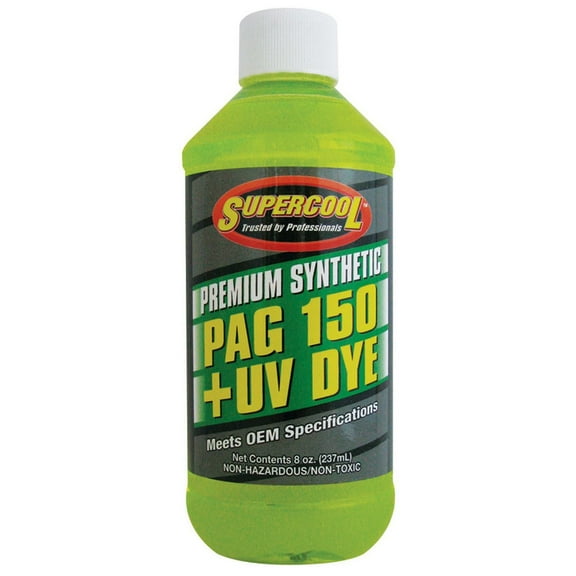 A/C Compressor PAG Lubricant, w/UV Dye Plastic Bottle Red/Yellow Tint