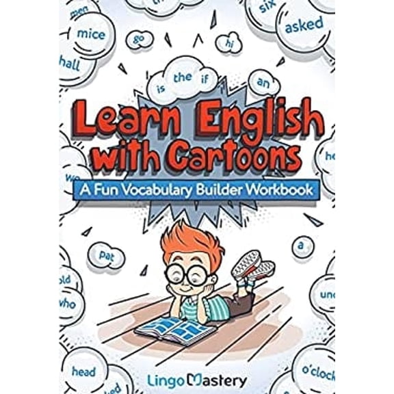 Pre-Owned Learn English with Cartoons : A Fun Vocabulary Builder Workbook (Paperback) 9781951949303
