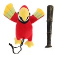 thumbnail image 4 of 1 Set Stuffed Parrot Shoulder Toy Plush Parrot for Kids Pirate Costume Accessory Halloween Decor with Toy Telescope, 4 of 5