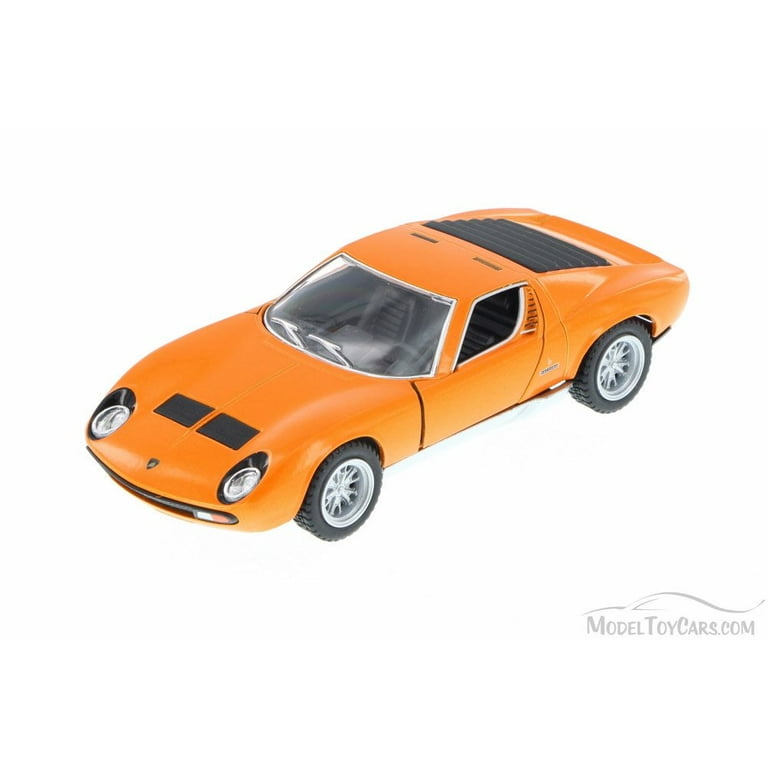 ミニカー LAMBORGHINI MIURA P400SV 1971 Lamborghini Miura P400 SV Hard Top, Orange - Kinsmart