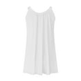 thumbnail image 3 of Robe d'Été Courte de Plage pour Femmes - Paréo Bikini, Ligne A Sans Manches, Robe t-Shirt Décontractée Mini, Polyester, Tailles P - TTG, 3 of 4