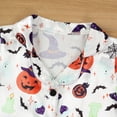 thumbnail image 6 of Tisuna Boys Halloween Pajama Set Soft Kids Sleepwear Pumpkin Printed Long Sleeve Outfit For Toddler And Comfortable Homewear White Size 18-24 Months, 6 of 8