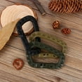 thumbnail image 1 of D Shape Mini Green Climbing Carabiner, Bottle Buckle, Fast Locking For Keychain Water Bottle, 1 of 8