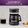 thumbnail image 2 of 5 Cup Switch Coffee Maker, Small Drip Coffee Machine, Electric, Paper Filter, 25 oz Capacity, Black, 2 of 6
