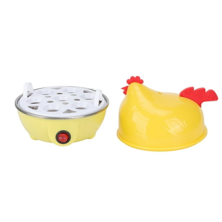 

Quick Egg Cooker Chicken Shape Automatic Shut Off 7 Egg Capacity Electric Egg Cooker Safe And Reliable With Measuring Cup For Breakfast US Standard 110V
