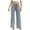 Blue, variant on YDFCWXW Womens Stretch Wide Leg Jeans High Waist Seam Front Tummy Control Straight Leg Jeans Bootcut Baggy Denim Pants Blue, M