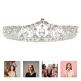 thumbnail image 2 of CIMAXIC Birthday Crown Women Rhinestone Tiara Exquisite bling Crown for Birthday Pageant Party,6.5"X5.51"X1.97", 2 of 4