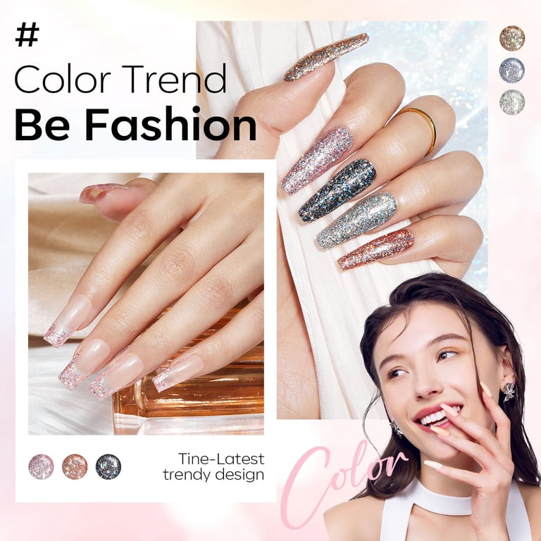 Modelones Glitter Gel Polish Set, 6 Colors, Multi, 42.6 ml photo 2
