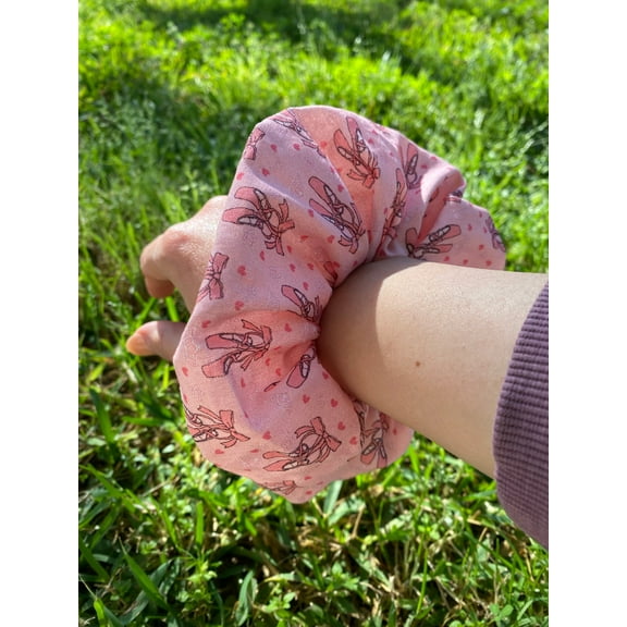 Ballerina Shoes Scrunchie Hair Tie